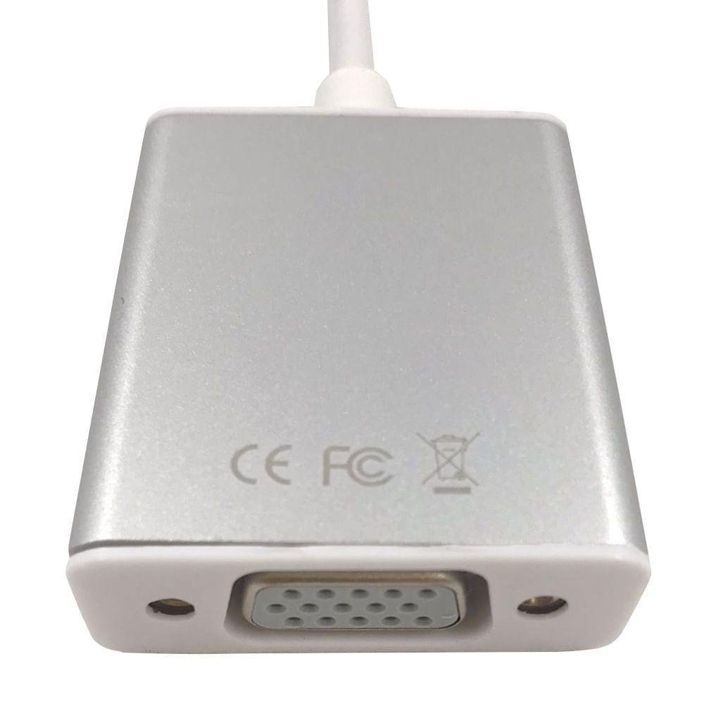 Imagem 3 de 4 do produto Cabo Adaptador Usb-c Para Vga Cirilo Cabos