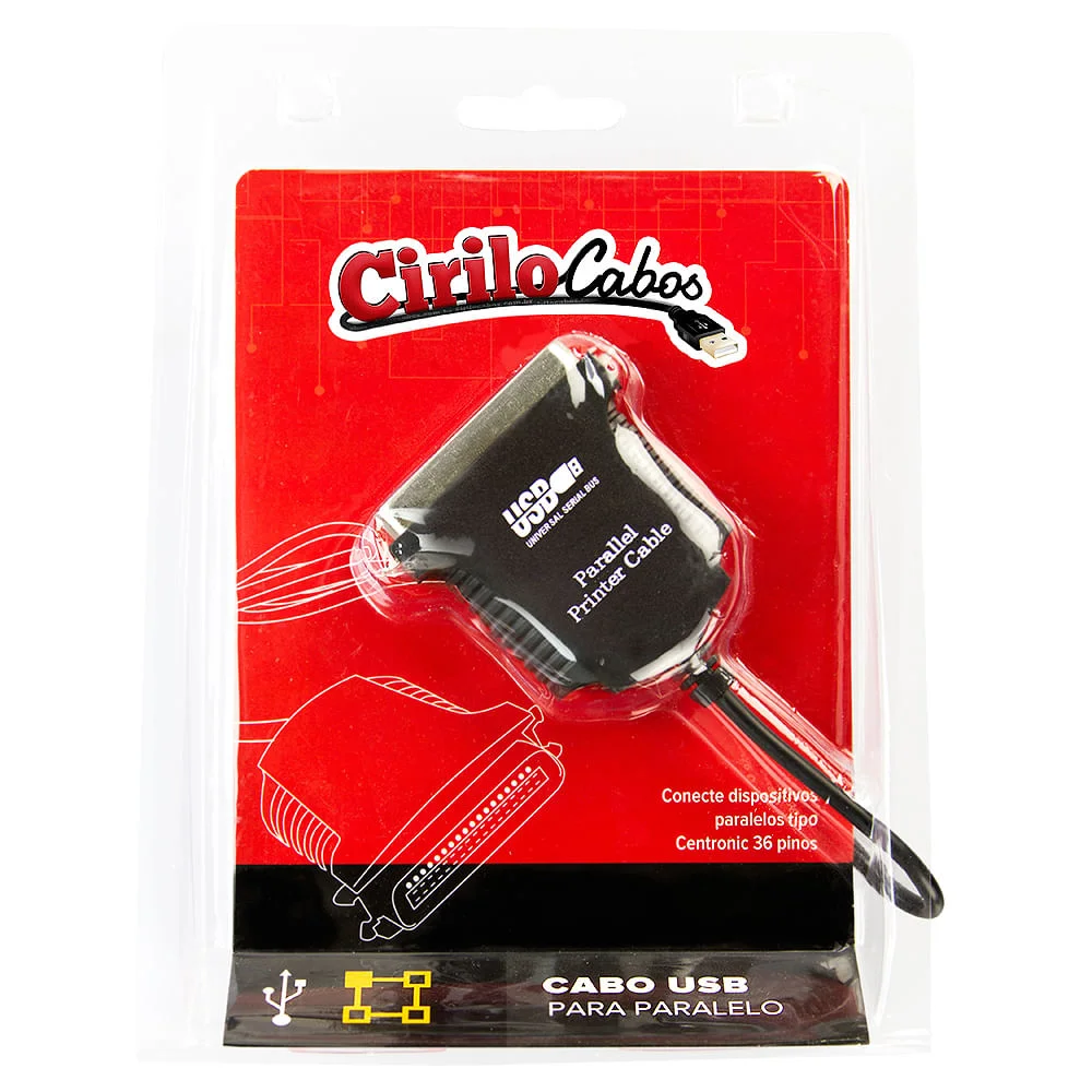 Imagem 3 de 3 do produto Cabo Conversor Usb E Serial 1,8m Cirilo