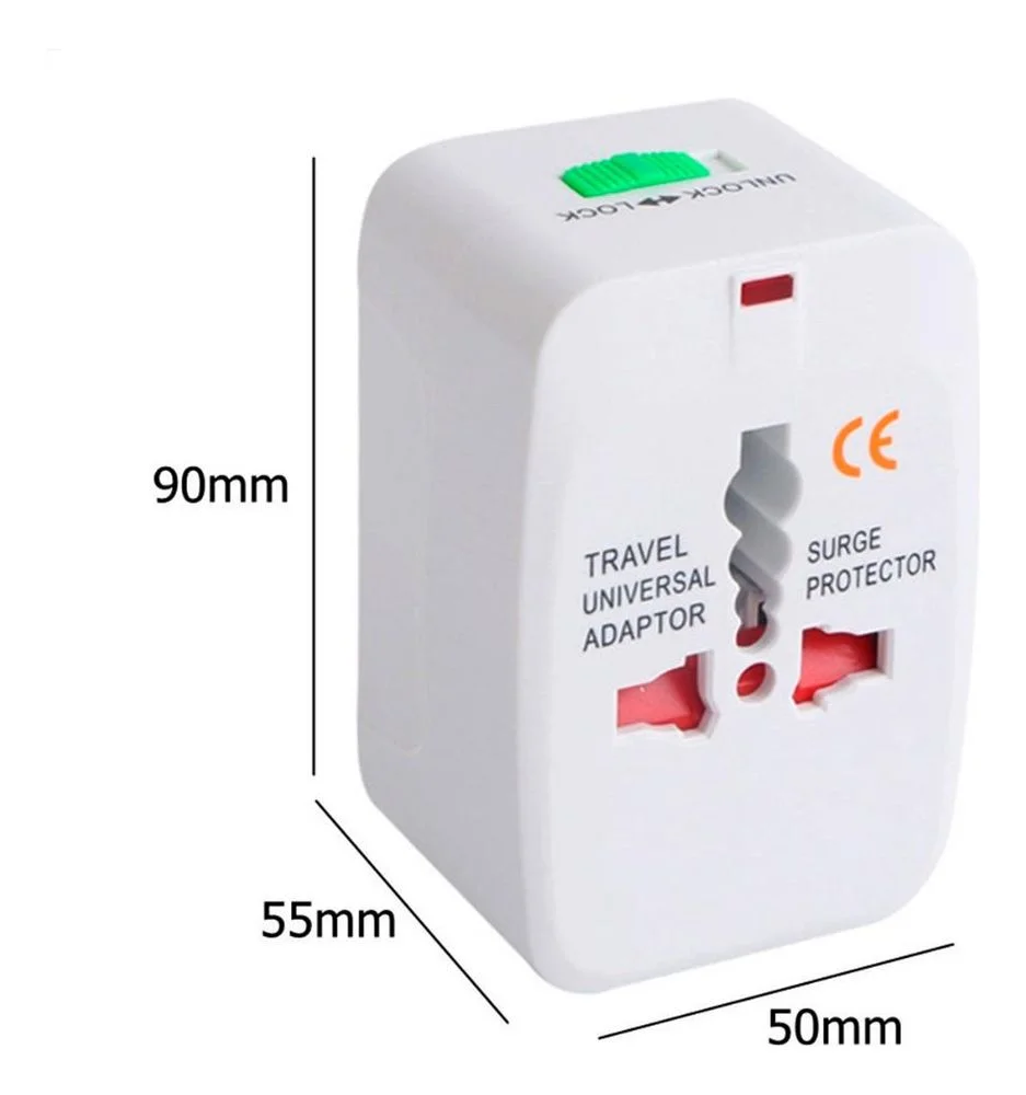 Imagem 3 de 5 do produto Adaptador Universal De Tomadas 150 Países