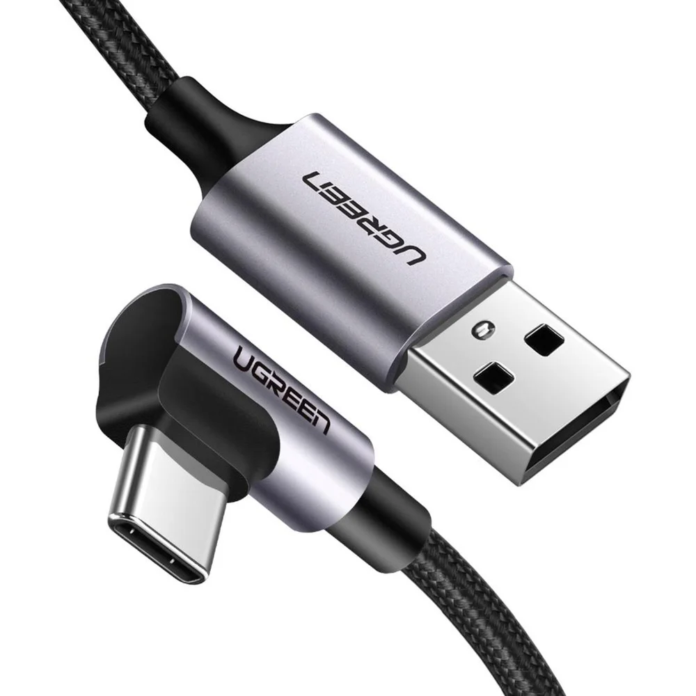 Imagem 3 de 5 do produto Cabo Usb-c 90 Graus Para Usb-a 2.0 3 Metros Ugreen