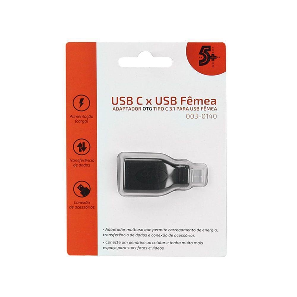 Imagem 2 de 2 do produto Adaptador Otg Tipo C 3.1 Para Usb Fêmea
