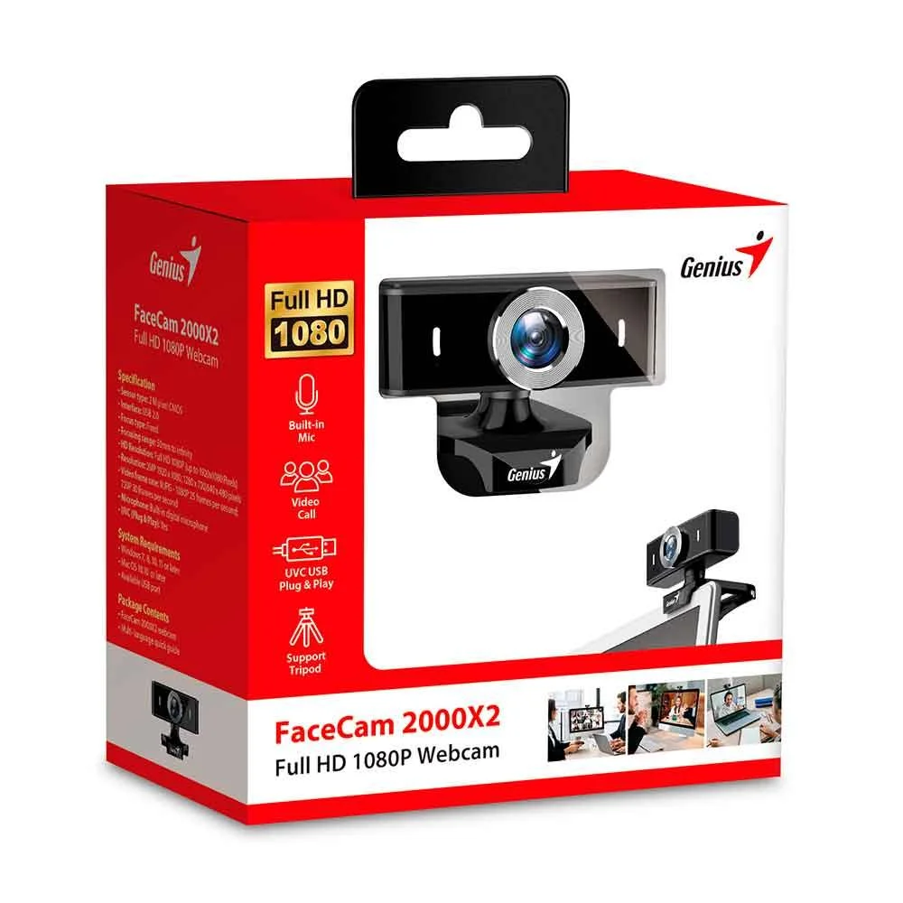 Imagem 5 de 5 do produto Webcam Genius Facecam 2000x2 Full Hd 1080p Mic