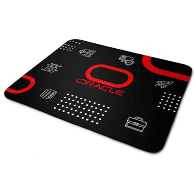 Mouse Pad Dev Black De Borracha - Oracle