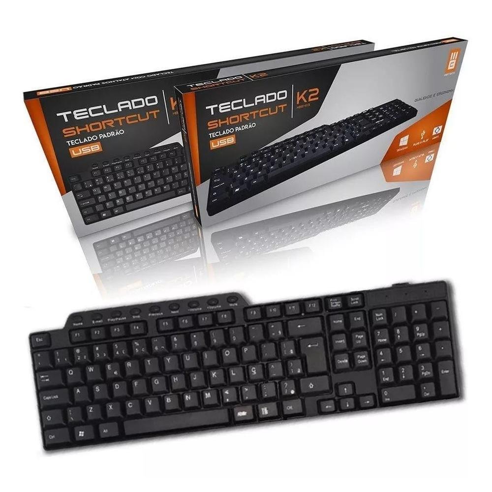 Imagem 2 de 2 do produto Teclado Multimidia Computador Usb - K2 Mb4113
