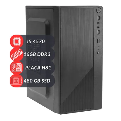 PC Cpu Intel I5 4570 H81 16gb SSD 480GB