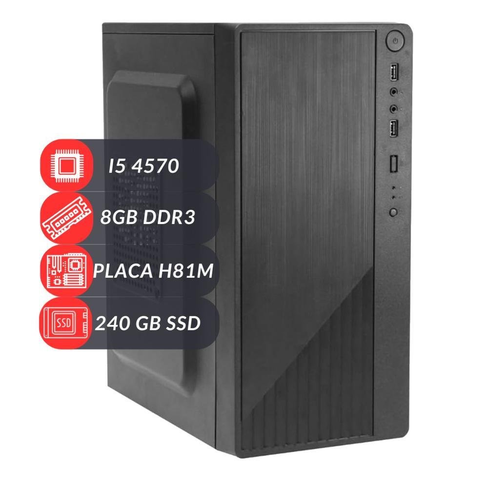 PC Cpu Intel I5 4570 H81 8GB SSD 240GB PC Cpu Intel I5 4570 H81 8GB SSD 240GB