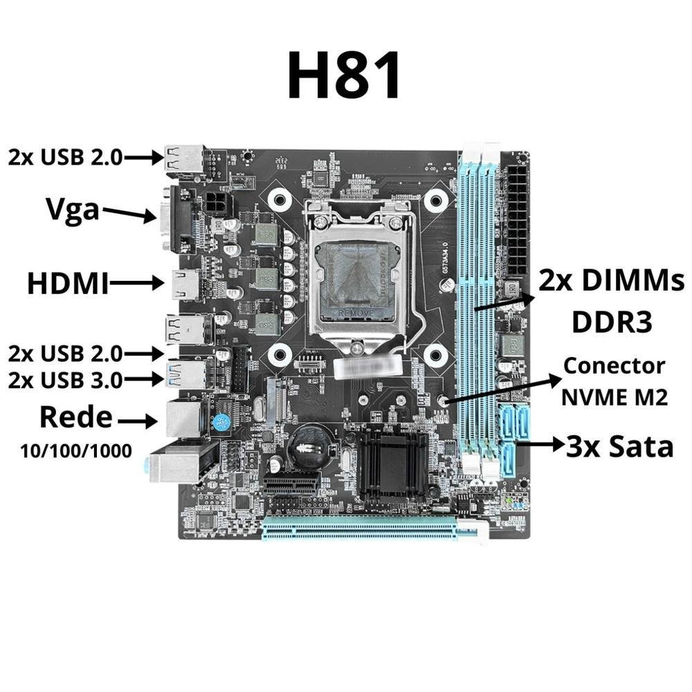 PC Cpu Intel I5 4570 H81 8GB SSD 240GB PC Cpu Intel I5 4570 H81 8GB SSD 240GB