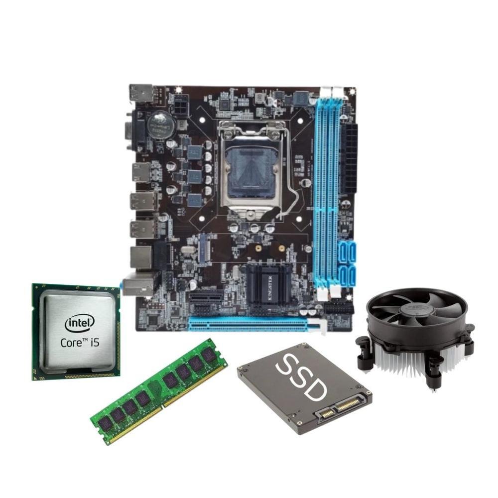 Kit Upgrade I5 3470 Placa Mãe H61 16gb SSD 480GB