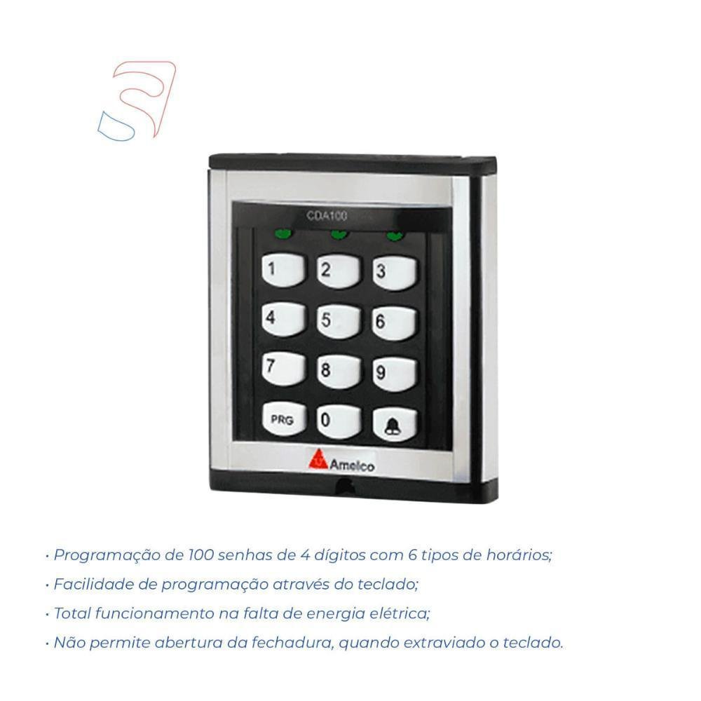 Imagem 2 de 5 do produto Controle De Acesso Digital Am Cda100 Amelco