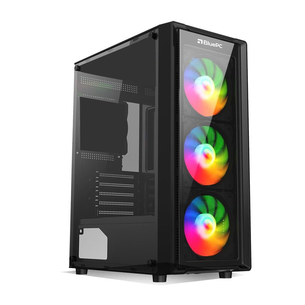 PC Gamer BluePC Intel Core I9 11900kf 16GB RAM, RTX 3050 8GB, SSD 480GB, Windows 10, Preto