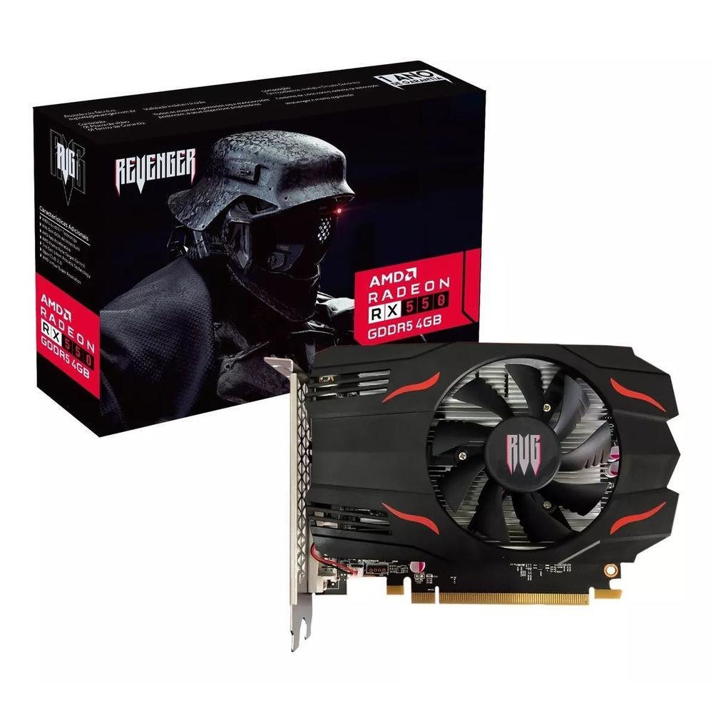 Placa De Video Revenger RX 550 AMD Radeon 4GB, GDDR5, 128Bits 4