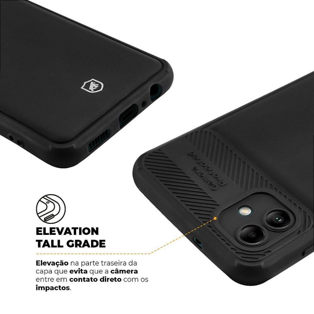 Imagem 3 de 4 do produto Capa Para Samsung Galaxy A04 - Symetric Preta - Gshield
