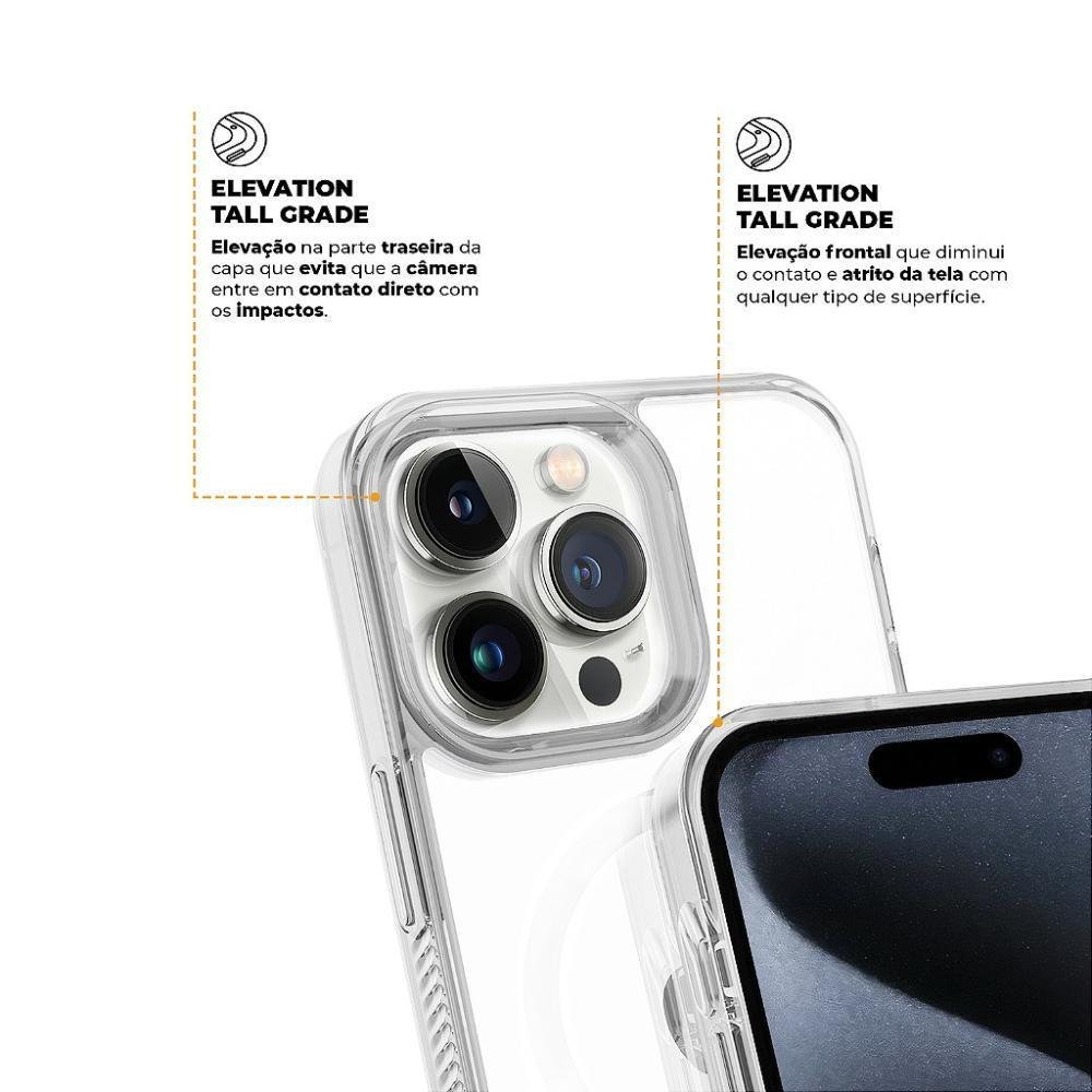 Imagem 2 de 5 do produto Kit Capa Anti-slip Magsafe  E Pelicula Defender Pro Privacidade Para Iphone 15 Pro - Gshield