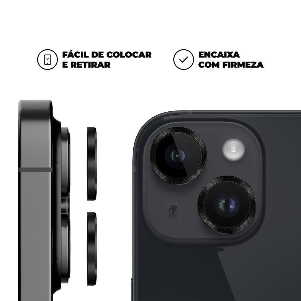 Imagem 2 de 4 do produto Protetor De Lente One Armor Para Iphone 14 - Preto - Gshield
