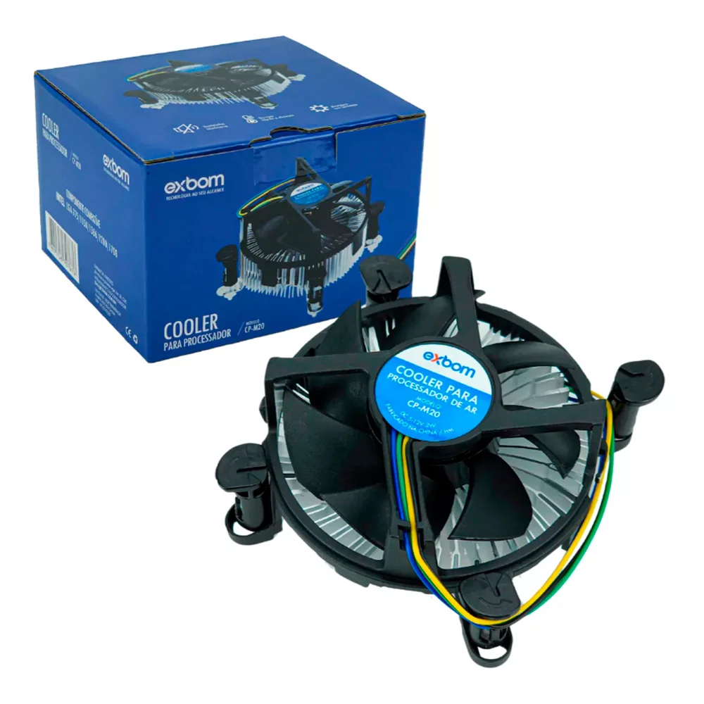 Cooler Para Processador Intel 1150/1151/1155/1156/1200/1700 Cp-m20 Exbom 4