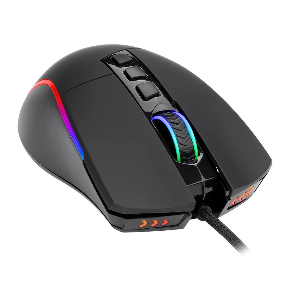 Imagem 2 de 5 do produto Mouse Gamer Redragon Plank, Com Fio, RGB, 16000 DPI, 9 Botões, Black - M812-RGB