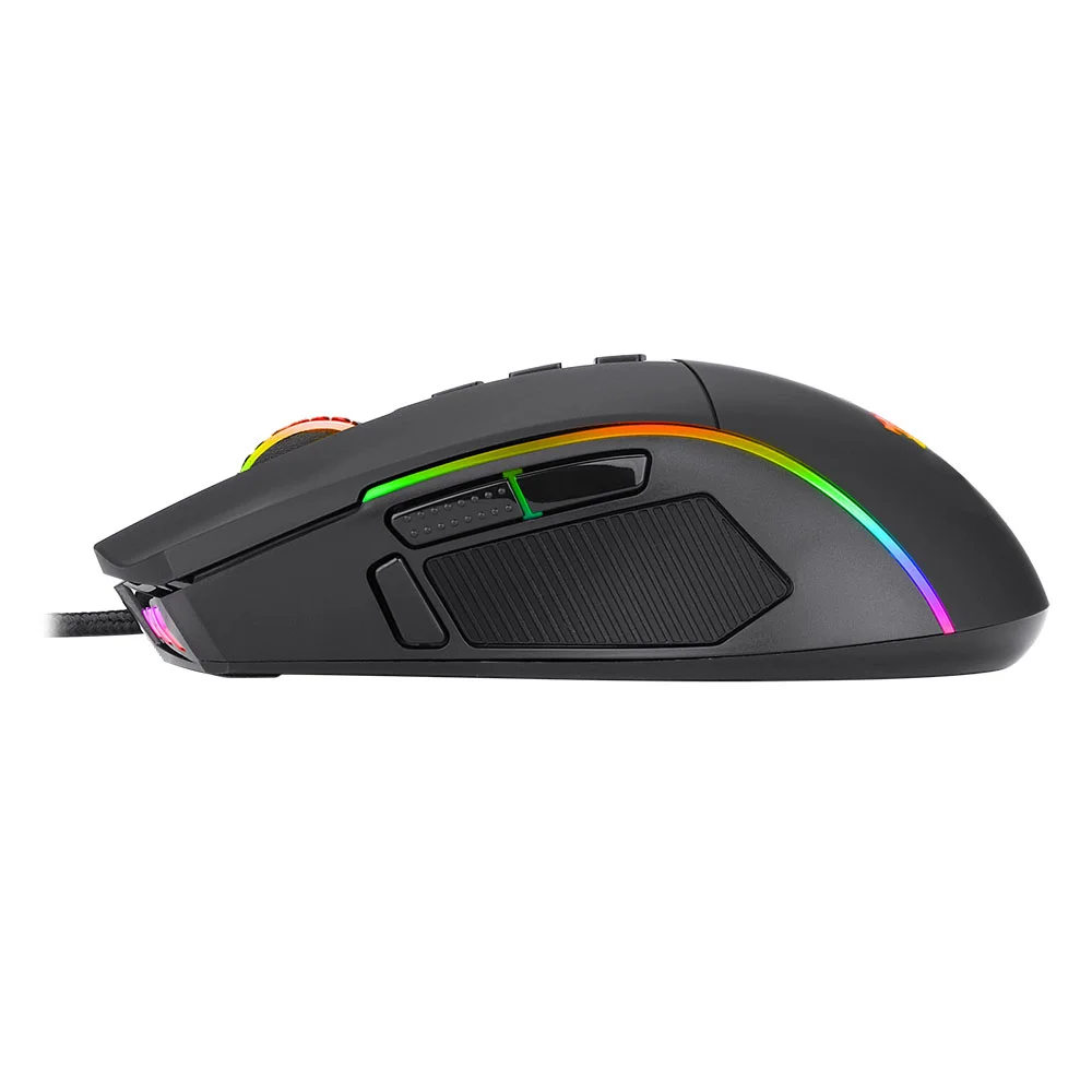 Imagem 5 de 5 do produto Mouse Gamer Redragon Plank, Com Fio, RGB, 16000 DPI, 9 Botões, Black - M812-RGB