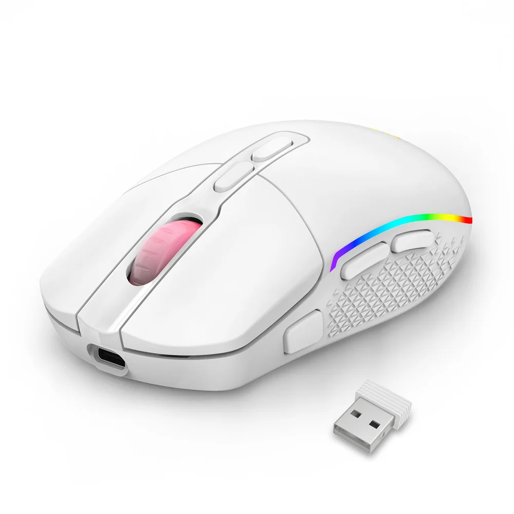 Imagem 4 de 5 do produto Mouse Sem Fio Redragon Invader Pro Branco