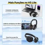 Headphone Sem Fio Qcy H3 Lite Anc Adaptativo Multiponto Bluetooth Tws 5.3 60h - Preto