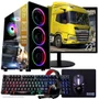 Computador Gamer Completo Tob Intel Core I7 SSD 480GB 16gb Teclado Mouse Mouse Pad E Headset Gamer Monitor 23" WINDOWS 10 Pro Trial