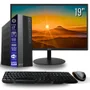 Computador Tob Completo Slim Compacto Intel Core I7 SSD 120GB Memória 8GB Teclado Mouse Monitor 19" Rede Sem Fio WINDOWS 10 Trial Desktop PC Cpu