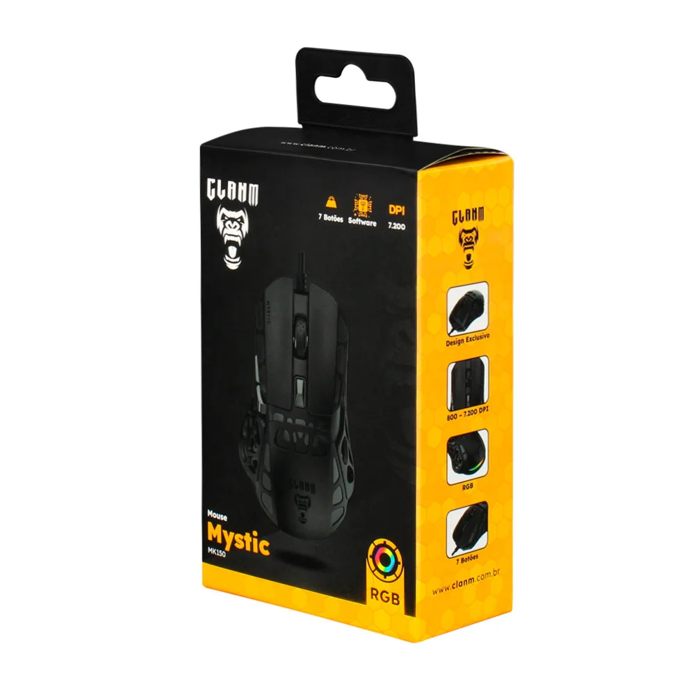 Imagem 4 de 5 do produto Mouse Gamer Mystic | RGB - Clanm