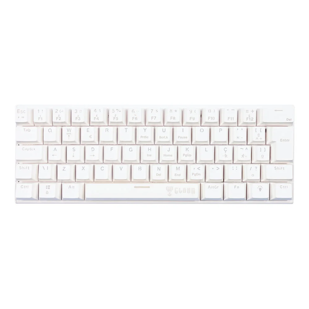 Imagem 3 de 5 do produto Teclado Gamer Branco Mecanico Snow Walker - Clanm