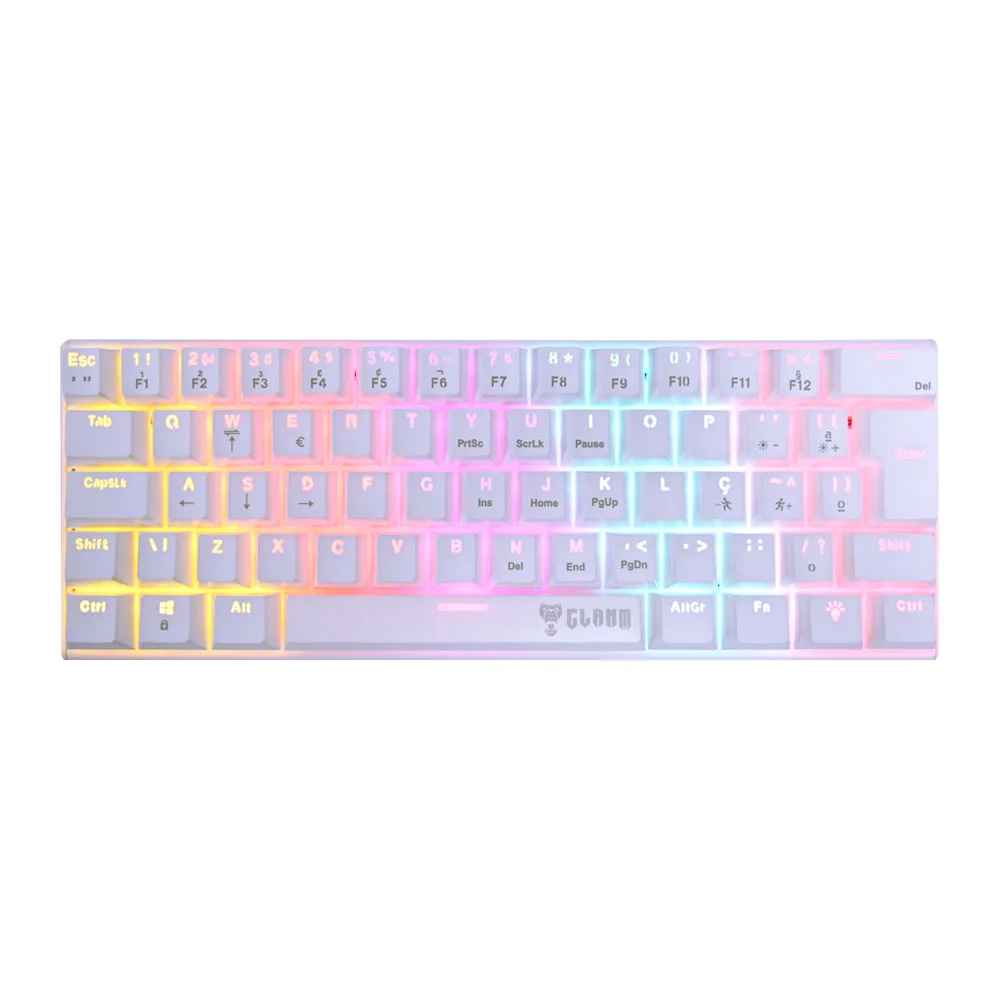 Imagem 4 de 5 do produto Teclado Gamer Branco Mecanico Snow Walker - Clanm