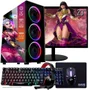 PC Gamer Completo Tob Intel Core I5, 16GB RAM, SSD 480GB, WINDOWS 10 Pro Trial, Teclado Mouse Mouse Pad E Headset Gamer Monitor 23"