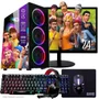 Computador Gamer Completo Tob Intel Core I5 SSD 240GB 8GB Teclado Mouse Mouse Pad E Headset Gamer Monitor 24" WINDOWS 10 Pro Trial