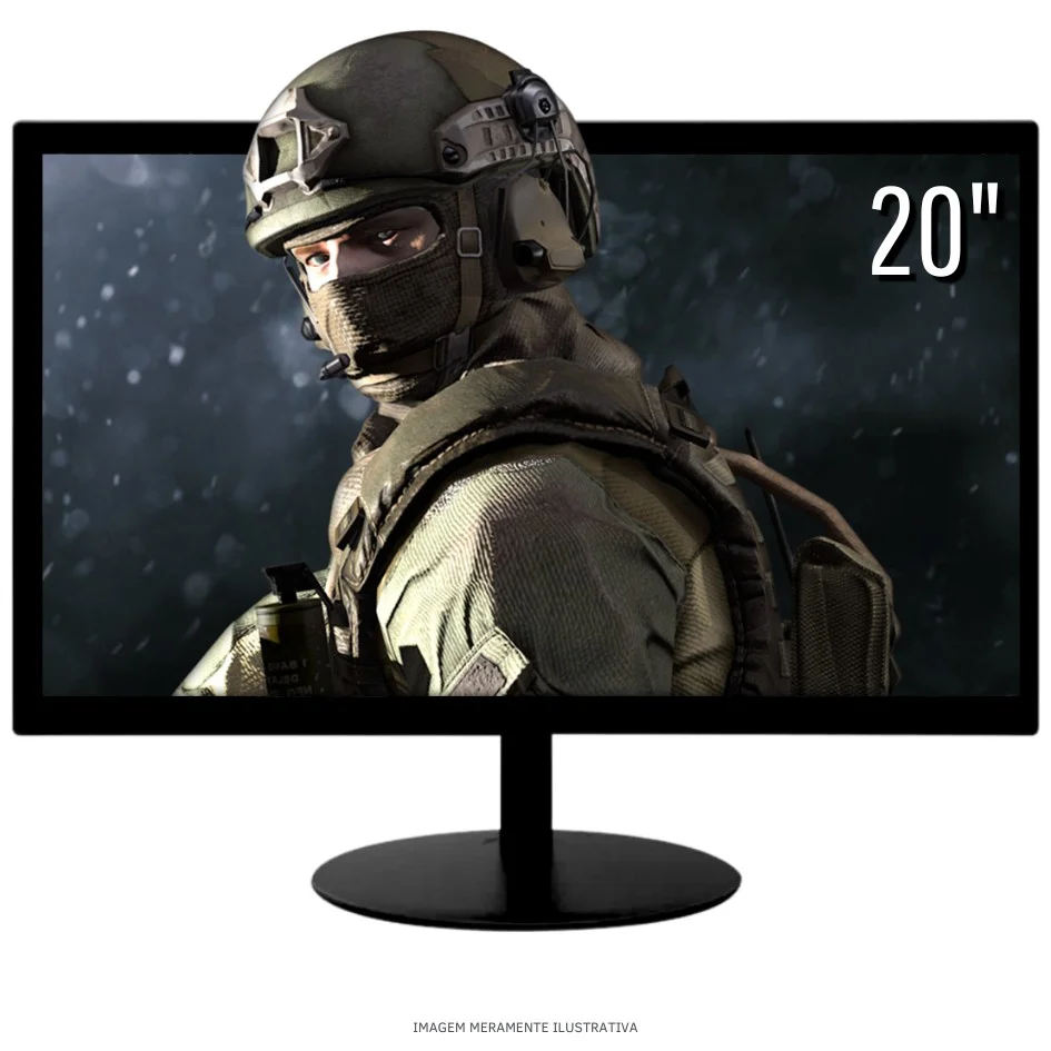 Computador Gamer Completo Tob Intel Core I7 SSD 240GB 8GB Teclado Mouse Mouse Pad E Headset Gamer Monitor 20" WINDOWS 10 Pro Trial - view 4