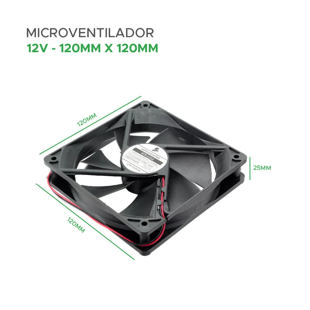Cooler Fan (120x120x25mm) 12v Dx-12c 5