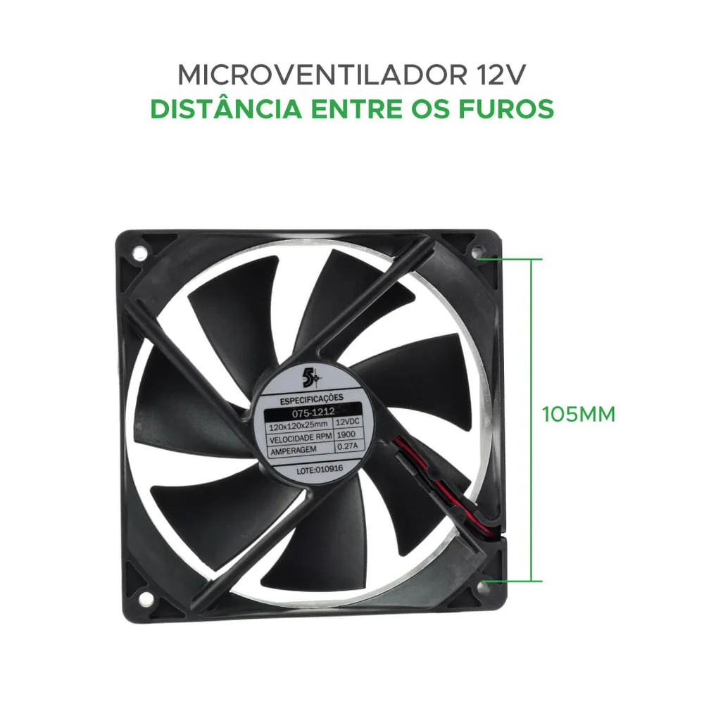 Cooler Fan (120x120x25mm) 12v Dx-12c 6