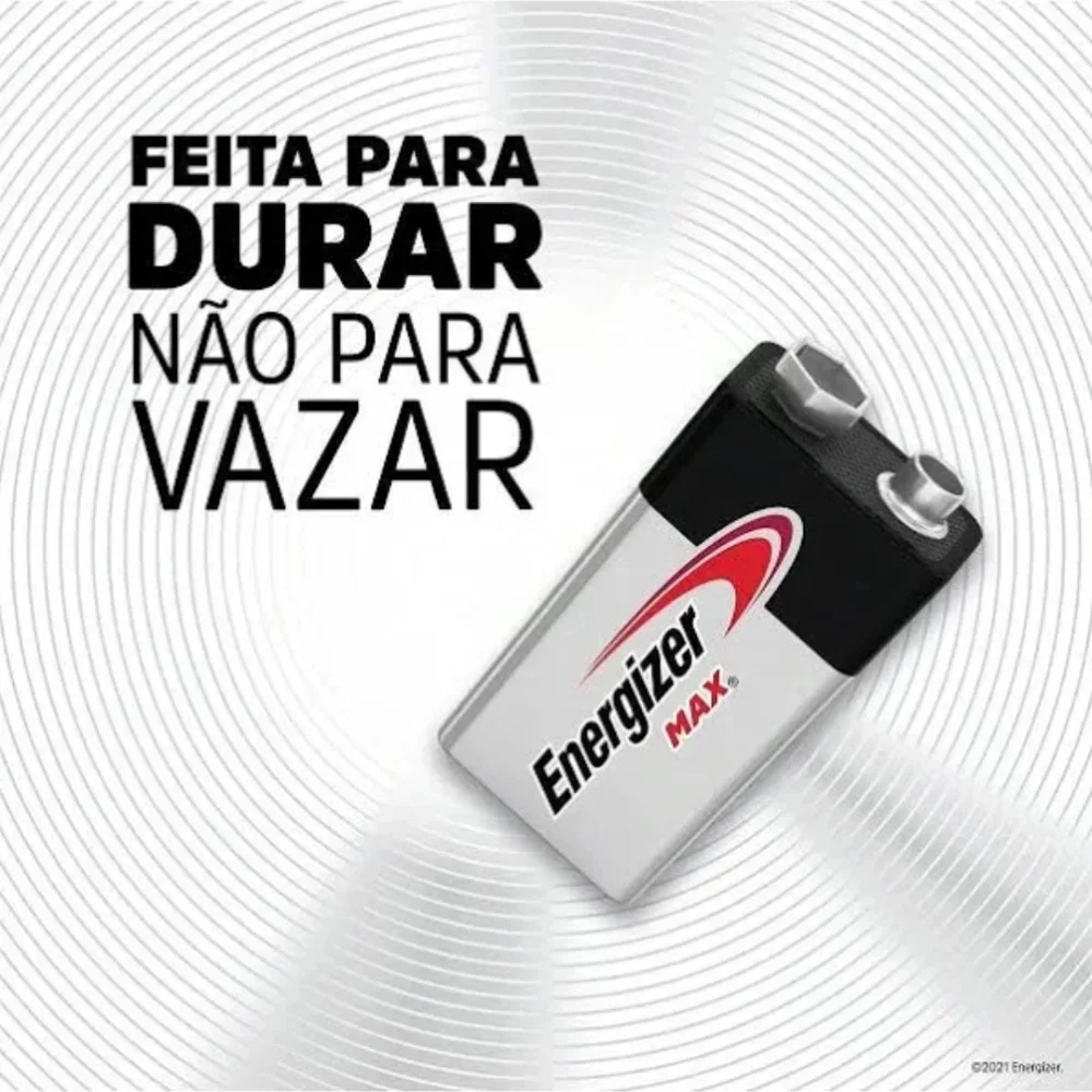 Imagem 3 de 4 do produto Bateria Alcalina Max 9v C/1unid E303337700e Energizer