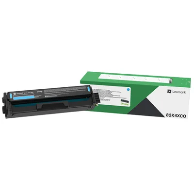 Toner Lexmark, Alto Rend 82k4xco, Ciano
