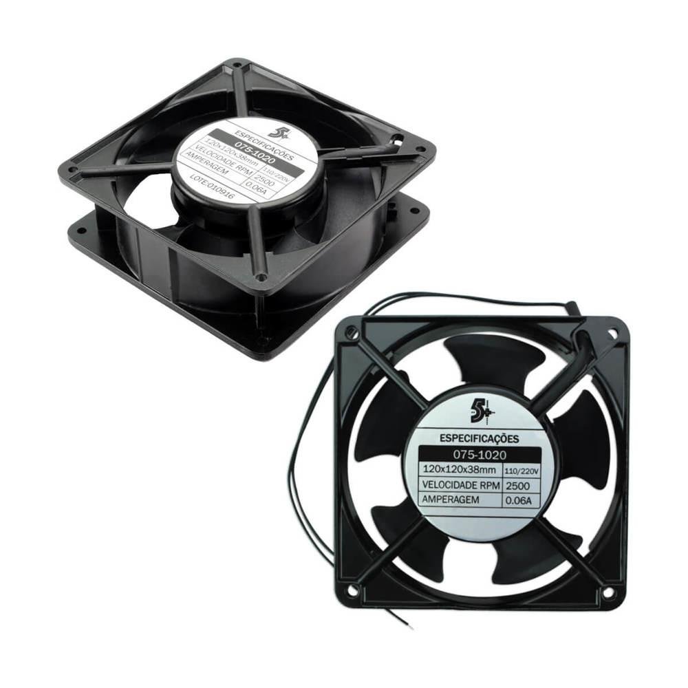 Microventilador Ventoinha 120x120x38 110/220v Rolamento 4