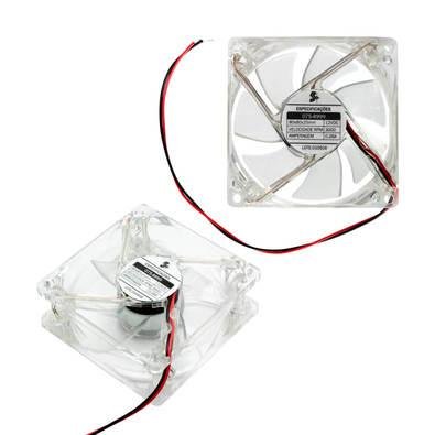 Microventilador Ventoinha 80x80x25mm 12 Volts Com LED