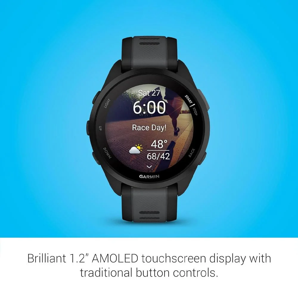 Imagem 3 de 5 do produto Relógio Smartwatch Garmin Forerunner 165 Music AmoLED Preto