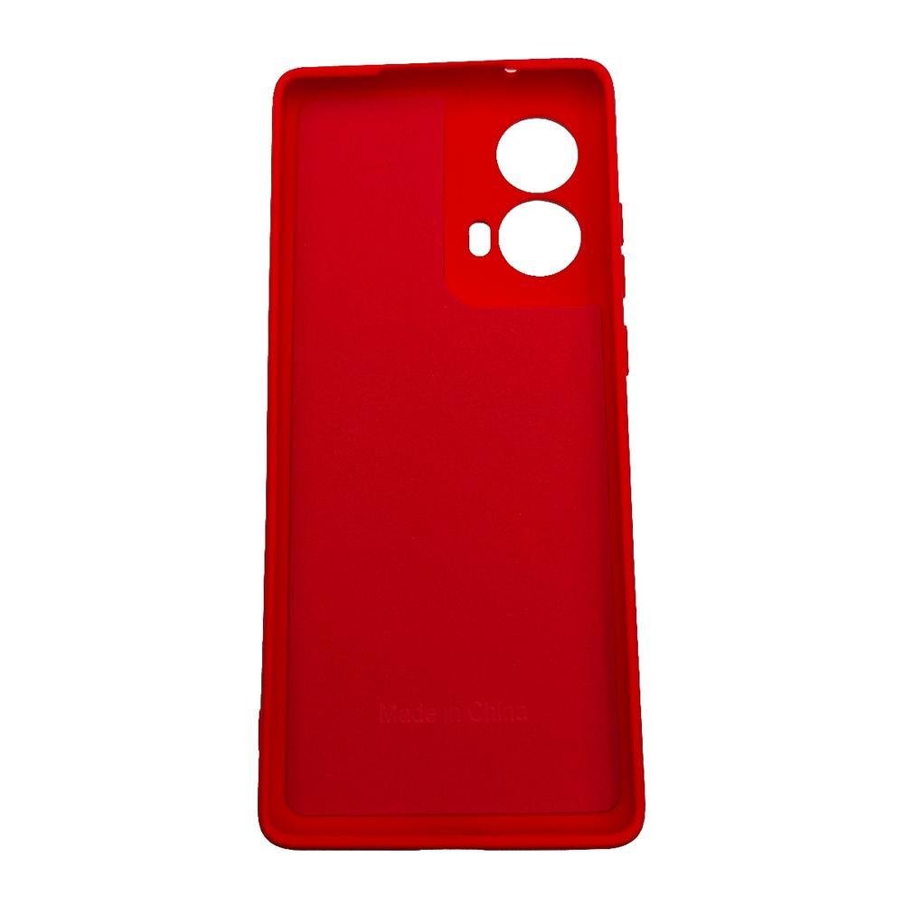 Imagem 2 de 2 do produto Capa Capinha Compatível Com Moto G85 Silicone Aveludada Premium Vermelho