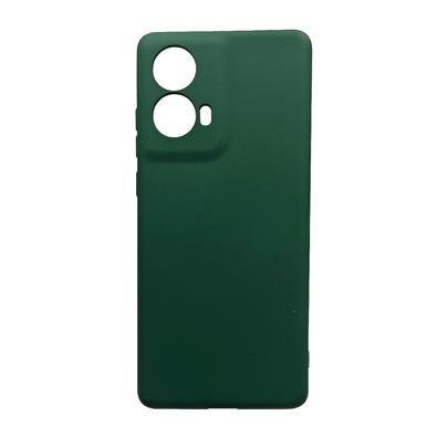 Capa Capinha Compatível Com Moto G85 Silicone Aveludada Premium Verde Escuro