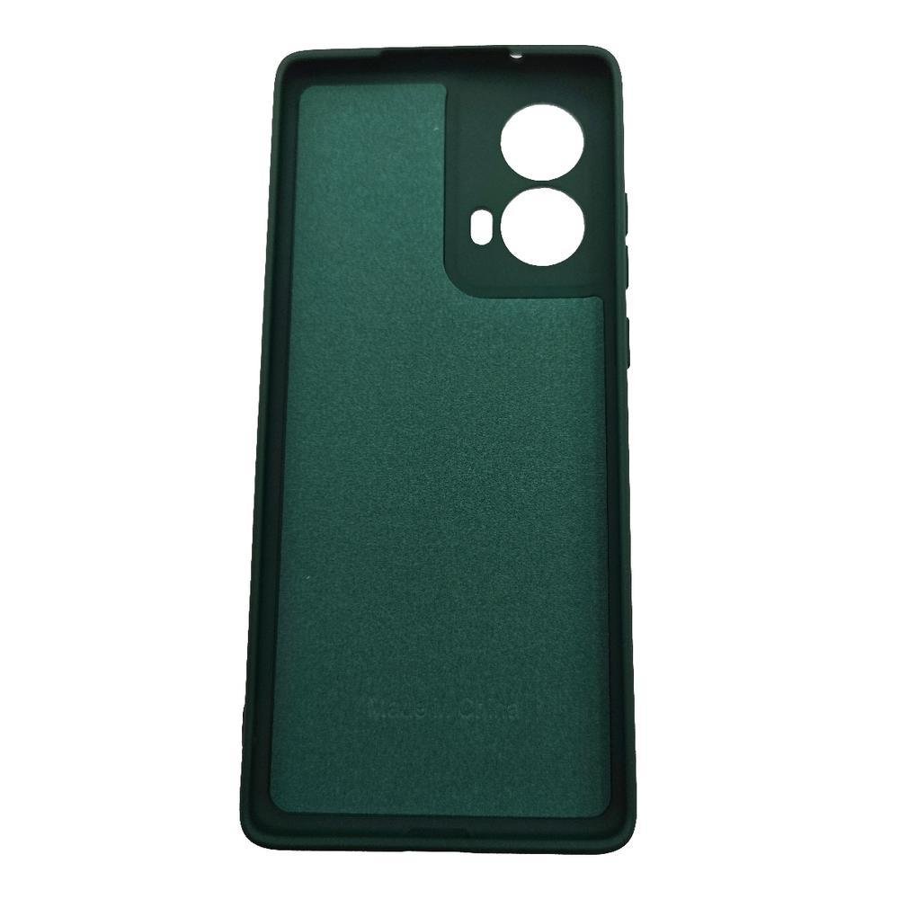 Imagem 2 de 2 do produto Capa Capinha Compatível Com Moto G85 Silicone Aveludada Premium Verde Escuro