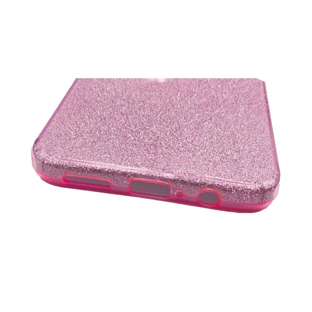 Imagem 3 de 4 do produto Capa Capinha Compatível Com Samsung Galaxy S23 Fe Glitter Brilhante Diversas Cores Prata