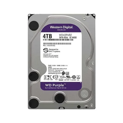 Hd WD Purple, 4TB, 3.5, 5400rpm, Sata Iii 6gb/s, Cache 256mb, Wd43purz