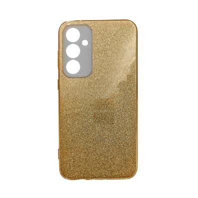 Capinha Capa Compatível Com Samsung Galaxy S23 Fe Glitter Brilho Dourado