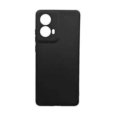 Capinha Capa Compatível Com Motorola Moto G85 Case Aveludada Interior Preto