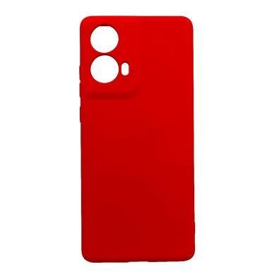 Capinha Capa Compatível Com Motorola Moto G85 Case Aveludada Interior Vermelho