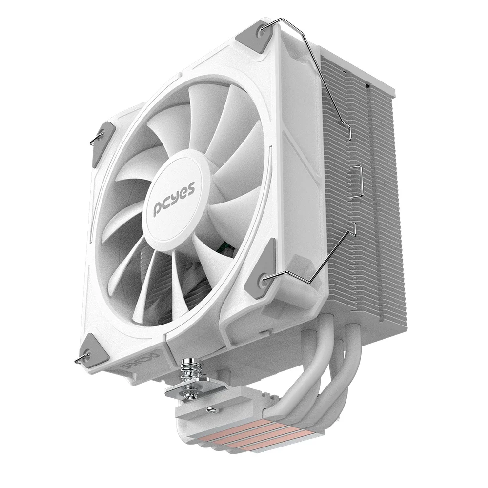 Imagem 2 de 5 do produto Air Cooler Gamer PCyes Frost Multi White Ghost Cpu Intel / Amd - Tdp 180w - Pefpwg