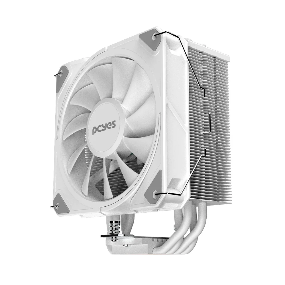 Imagem 5 de 5 do produto Air Cooler Gamer PCyes Frost Multi White Ghost Cpu Intel / Amd - Tdp 180w - Pefpwg