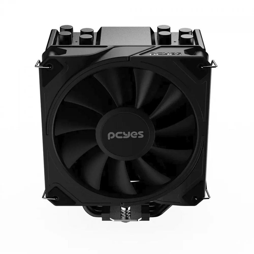 Imagem 3 de 5 do produto Cooler Para Processador PCyes Frost Pulse Black Vulcan, 120mm, Intel/amd, Black, Pefpbv