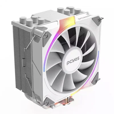 Cooler Para Processador PCyes Frost Pulse White Ghost ARGB, 120mm, Intel/amd, White, PefpaRGBwg